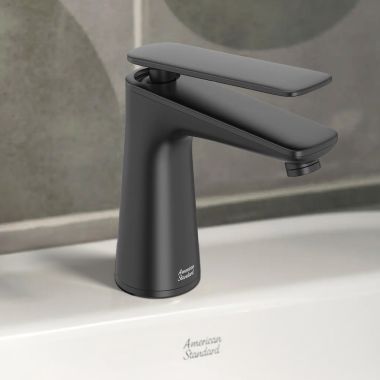Click here to see American Standard 7061101.243 American Standard Aspirations One-Handle Bathroom Faucet w/ Pop-Up, 1.2 GPM, Matte Black - 7061101.243