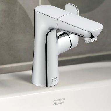 Click here to see American Standard 7061121.002 American Standard Aspirations One-Handle Pull-Out Bathroom Faucet w/ Pop-Up, 1.2 GPM, Polished Chrome - 7061121.002