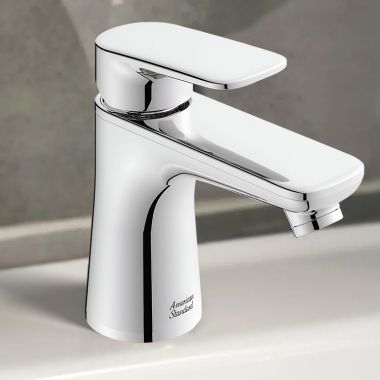 Click here to see American Standard 7061131.002 American Standard Aspirations One-Handle Petite Bathroom Faucet w/ Pop-up, 1.2 GPM, Polished Chrome - 7061131.002