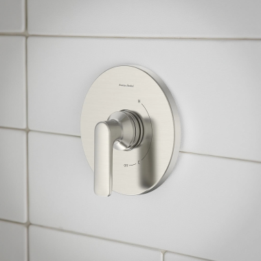 Click here to see American Standard TU061500.295 American Standard Aspirations Pressure Balance Valve Trim, Lever Handle, ADA, Brushed Nickel - TU061500.295