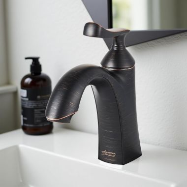 Click here to see American Standard 7413101.278 American Standard Chatfield Single-Handle Bathroom Faucet with Lever Handle, 1.2 GPM, Legacy Bronze - 7413101.278 