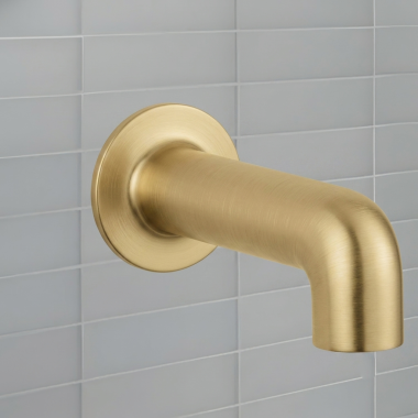 Click here to see American Standard 8888316.GN0 American Standard Studio S 6” Non-Diverter Tub Spout, 1/2
