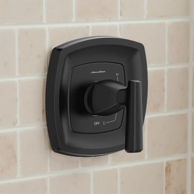 Click here to see American Standard TU018500.243 American Standard Edgemere Single-Handle Pressure Balance Valve Trim, Lever Handle, Matte Black - TU018500.243 