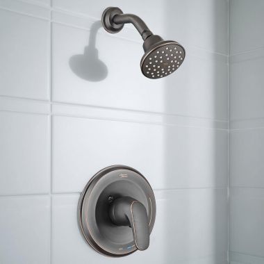 Click here to see American Standard TU075.507XH.278 American Standard Colony Pro Shower Only Trim, Pressure Balance, Less Showerhead, Legacy Bronze - TU075.507XH.278