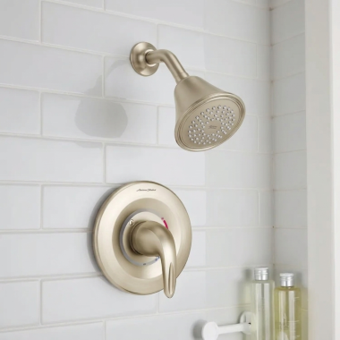 Click here to see American Standard TU385.501WDXH.295 American Standard Reliant 3 Shower Only Trim, Lever Handle, Pressure Balance, 2.5 GPM, Brushed Nickel - TU385.501WDXH.295
