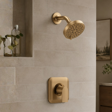 Click here to see Moen T2472NHBZG Moen Genta LX Posi-Temp Single-Handle Shower Faucet, Less Showerhead, Bronzed Gold - T2472NHBZG