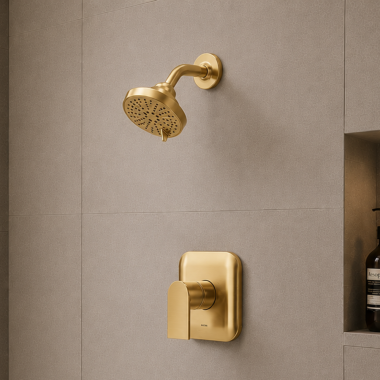 Click here to see Moen UT2472EPBZG Moen Genta LX M-CORE 2 Single-Handle Shower Trim with Six-Function, Lever Handle, 1.75 GPM, Bronzed Gold - UT2472EPBZG