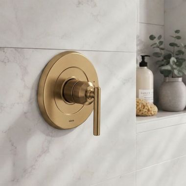 Click here to see Moen UT2901BZG Moen Gibson M-CORE 2-Series Valve Trim, Lever Handle, Bronzed Gold - UT2901BZG