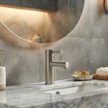 Click here to see Moen 6198BN Moen Align Single-Handle Lavatory Faucet, 1.0 GPM, Brushed Nickel - 6198BN