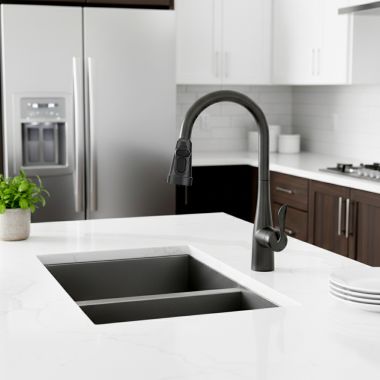 Click here to see Moen F26660BL Moen Modern Filtration Retrofit Wand Kit, 1.5 GPM, Matte Black - F26660BL