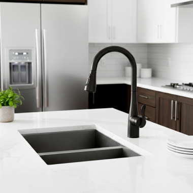 Click here to see Moen F26620BL Moen Transitional Filtration Retrofit Wand Kit, 1.5 GPM, Matte Black - F26620BL