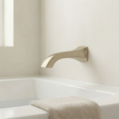 Click here to see Moen TF191956BN Moen Voss 10 Inch Non-Diverter Brass Tub Spout, Brushed Nickel - TF191956BN
