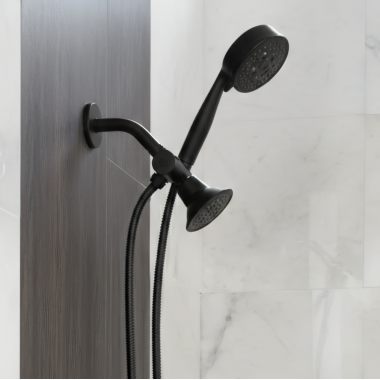 Click here to see Moen CL707BL Moen Shower Arm Diverter With Handheld Cradle, 1/2