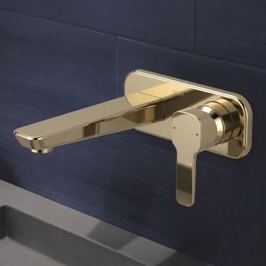 Click here to see Delta T31339-PNWL Delta Kami Single Handle Wall-Mount Bathroom Faucet Trim with Swivel Aerator, Polished Nickel - T31339-PNWL