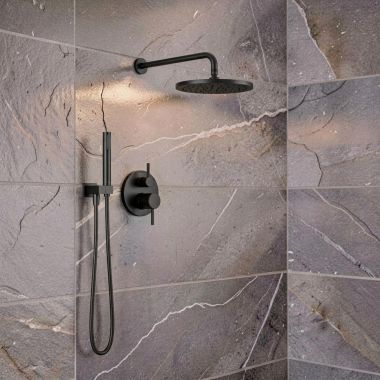 Click here to see  T342702-BL Delta Modern Monitor 14 Shower Trim with Hand Shower, Touch-Clean, ADA,  Watersense, Matte Black - T342702-BL
