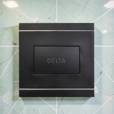 Click here to see Delta T77701-BL Delta MagnaChoice High Flow Push Button Thermostatic Trim with One Outlet, Matte Black - T77701-BL