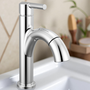 Click here to see Delta 15749LF-PD Delta Nicoli Single-Handle Pull-Down Bathroom Faucet, 1.2 GPM, Chrome - 15749LF-PD