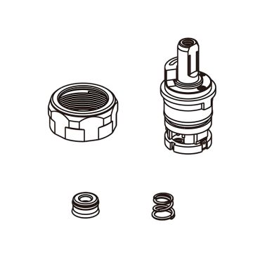 Click here to see Delta RP104021 Delta Nicoli Kitchen Faucet Stem Unit Assembly - RP104021