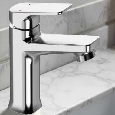 Click here to see Delta 44425-LPU Delta Korby Single-Handle Lavatory Faucet, Less Pop-Up, Chrome - 44425-LPU