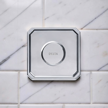 Click here to see Delta T87701 Delta MagnaChoice High Flow Push Button Valve Trim, 1 Outlet, Polished Chrome - T87701