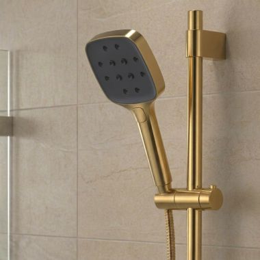 Click here to see Delta S777-CZ Delta 5” Multi-Function Handshower with H2Okinetic, Mist Spray, Champagne Bronze - S777-CZ