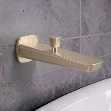 Click here to see Delta ITS62339-PN Delta Kami 6” Diverter Tub Spout, Metal, Polished Nickel - ITS62339-PN