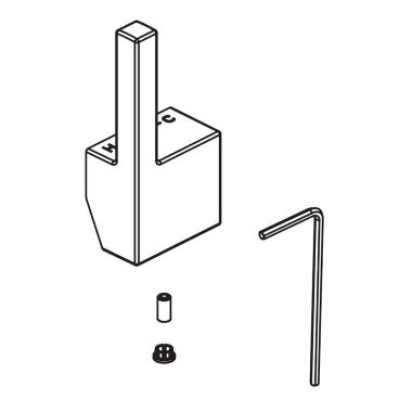 Click here to see Delta RP100774SP Delta Junction Pull-Down Kitchen Faucet Lever Handle Assembly, SpotShield Stainless - RP100774SP