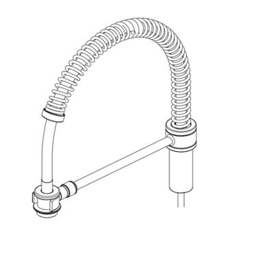 Click here to see Delta RP101405RB Delta Antoni Spring Kitchen Faucet Spout Assembly, Venetian Bronze - RP101405RB