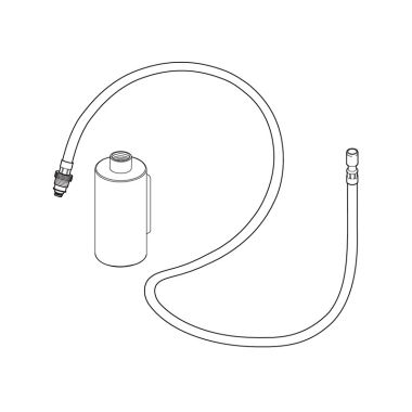 Click here to see Delta RP101406BL Delta Antoni Kitchen Faucet Wand Assembly, Matte Black - RP101406BL