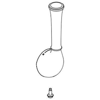 Click here to see Delta RP102095 Delta Alpen Pull-Down Kitchen Faucet Lever Handle Assembly, Chrome - RP102095