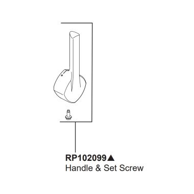 Click here to see Delta RP102099SP Delta Clifton Pull-Down Kitchen Faucet Lever Handle Assembly, SpotShield Stainless - RP102099SP
