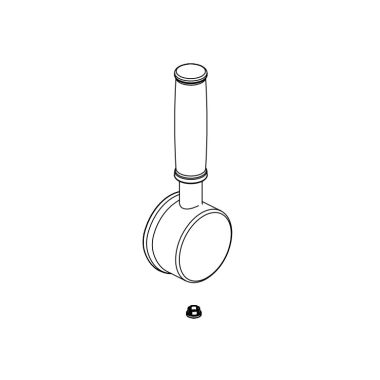 Click here to see Delta RP103676CZPR Delta Renaldi Pull-Down Faucet Lever Handle Assembly, Lumicoat Champagne Bronze - RP103676CZPR