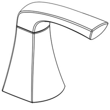 Click here to see Delta RP103774BL Delta Lacey Two Lever Handle Kit, Matte Black - RP103774BL