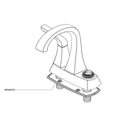 Click here to see Delta RP103773BL Delta Lacey Two-Handle Centerset Bathroom Faucet Gasket, Black - RP103773BL