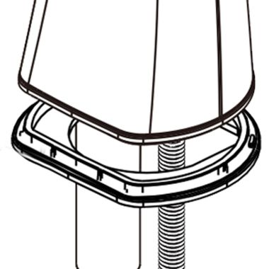 Click here to see Delta RP103961BL Delta Arvo Widespread Pull-Down Bathroom Faucet Spout Gasket, Black - RP103961BL