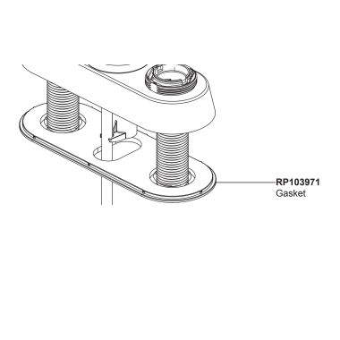 Click here to see Delta RP103971BL Delta Nicoli Two-Handle Centerset Bathroom Faucet Gasket, Black - RP103971BL