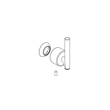Click here to see Delta RP104009 Delta Nicoli Handle and Cap Assembly, Chrome - RP104009