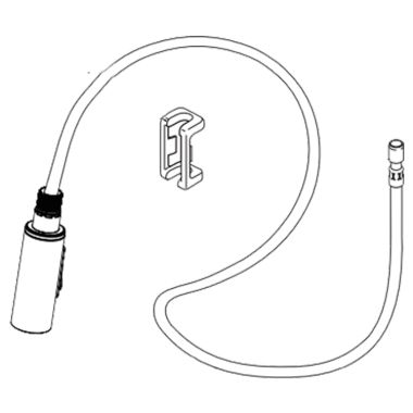 Click here to see Delta RP104027SS Delta Nicoli Kitchen Faucet Wand Assembly, Stainless - RP104027SS