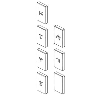 Click here to see Delta RP200028 Delta MagnaChoice Modern Thermostatic Trim Vertical Square Button Kit, Chrome - RP200028
