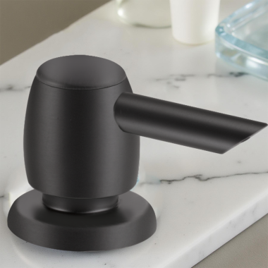 Click here to see Delta RP44651BL Delta Soap / Lotion Dispenser Assembly, Matte Black - RP44651BL