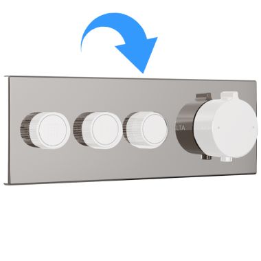 Click here to see Delta RP677005 Delta MagnaChoice Bud Thermostatic Trim Escutcheon Assembly, Chrome - RP677005