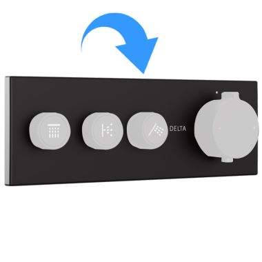 Click here to see Delta RP677005BL Delta MagnaChoice Bud Thermostatic Trim Escutcheon Assembly, Matte Black - RP677005BL