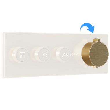 Click here to see Delta RP677009CZ Delta MagnaChoice Bud Thermostatic Trim Handle Kit, Champagne Bronze - RP677009CZ