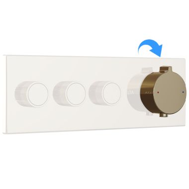 Click here to see Delta RP677009PN Delta MagnaChoice Bud Thermostatic Trim Handle Kit, Polished Nickel - RP677009PN
