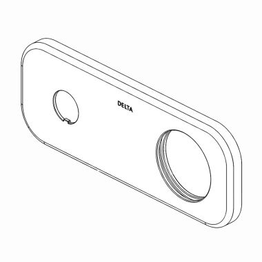 Click here to see Delta RP79586PN Delta Kami Escutcheon Assembly, Polished Nickel - RP79586PN