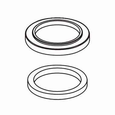 Click here to see Delta RP81006AR Delta Keele Pull-Down Kitchen Faucet Single Hole Escutcheon and Gasket, Arctic Stainless - RP81006AR