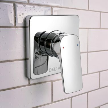 Click here to see Delta T852444 Delta Korby In-Wall Single Handle Valve Trim, Lever Handle, Chrome - T852444