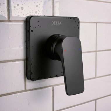 Click here to see Delta T852444-BL Delta Korby In-Wall Single Handle Valve Trim, Lever Handle, Matte Black - T852444-BL