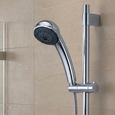 Click here to see Delta S650-CH Delta Three Function Wall-Mount Hand Shower with Hose and Holder, Chrome - S650-CH