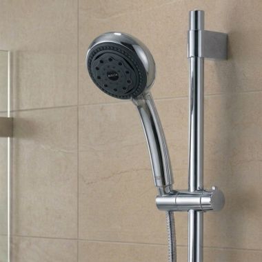 Click here to see Delta S850-CH DELTA S850-CH UNIVERSAL 5-SETTING HAND SHOWER W/HOSE AND HOLDER - CHROME